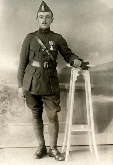 Studio photograph of Belgian soldier Studio photograph of Belgian soldier
