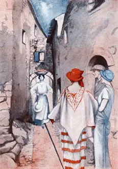 French Riviera Towns Prints: A Study in Contrasts at Eze by Marcel Poncin
