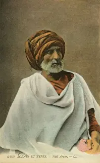 North African Elderly Man Print, circa 1910s