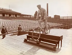 Professor Fourcher Practicing at Manhattan Beach, N.Y. Print