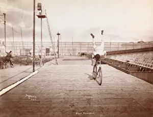 Professor Fourcher Practicing at Manhattan Beach, N.Y. Print