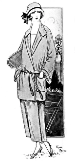 Stylish lady wearing a sports suit by H J Nicholl Stylish lady wearing a sports suit by H J Nicholl