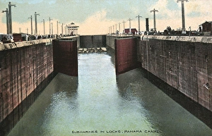 US submarines in locks, Panama Canal US submarines in locks, Panama Canal