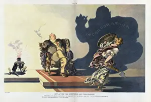 Puck Magazine Illustrations Prints: Get after the substance, not the shadow
