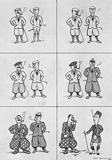 A Subtle Competition by H. M. Bateman, golfing fashion A Subtle Competition by H. M. Bateman, golfing fashion