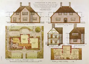 Modern Suburban Architecture Prints: Suburban Home