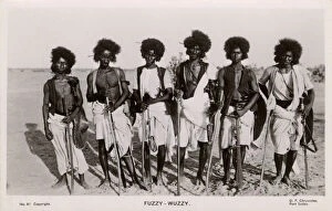 Related Images Collection: Sudan - A group of Hadendoa Warriors