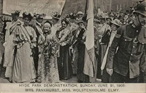 Suffragette Hyde Park Demonstration 1908