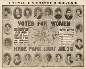 Suffragette Rally Womens Sunday Programme 1908 Suffragette Rally Womens Sunday Programme 1908