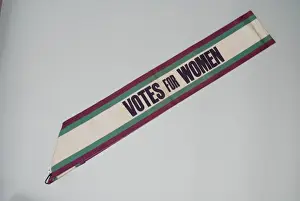 Suffragette Prints: Votes for Women Sash Print, circa 1912