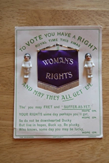 Suffragette Xmas Card Womans Rights Suffragette Xmas Card Womans Rights