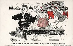 Suffragette History Prints: Suffragettes, The Last Man Driven out