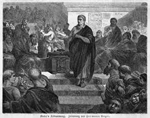 Lucius Cornelius Sulla Prints: Sulla Resigns