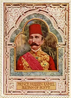 Egyptian Monarchy History Prints: Sultan Hussein Kamel / Stamp