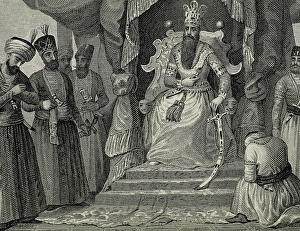 Sultan received in the Topkapi Palace counselors. Istanbul Sultan received in the Topkapi Palace counselors. Istanbul