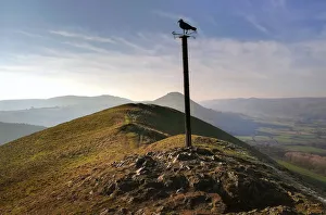 The summit of The Lawley, in the Shropshire Hills, England The summit of The Lawley, in the Shropshire Hills, England