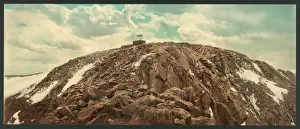 Photochrom Prints For Sale Prints: The summit of Pikes Peak
