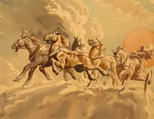 Apollo Drives His Sun Chariot Print