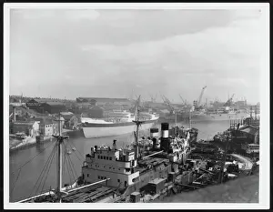 Sunderland Docks Industrial Scene Print