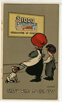 Sunlight Soap Advert Prints: Sunlight Soap advertising insert