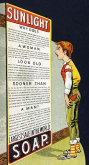 Sunlight Soap - cut-out advertising trade card Sunlight Soap - cut-out advertising trade card