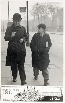 Sunny Snaps Candid Street Photograph, reproduced on a postcard Date: 1936 Sunny Snaps Candid Street Photograph, reproduced on a postcard Date: 1936