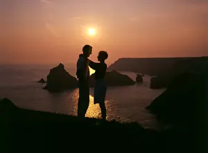 Sunset at Kynance Cove Print, circa 1970s