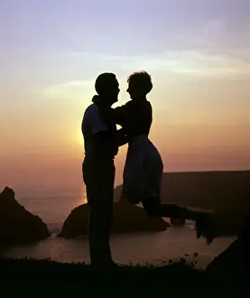 Sunset at Kynance Cove Print, circa 1970s