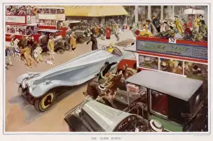 The Super Sports Print: An Exaggerated London Scene