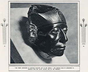 The superbly-carved Obsidian Head of Pharoah Senusret III - Egypt, Middle Kingdom The superbly-carved Obsidian Head of Pharoah Senusret III - Egypt, Middle Kingdom