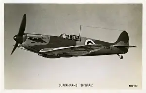 Battle Of Britain Planes Prints: Supermarine Spitfire