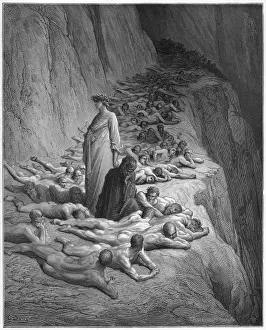 Dante's Inferno Prints: The Supine Damned