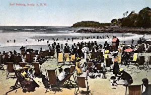Surf bathing, Manly Beach, Sydney, NSW, Australia Surf bathing, Manly Beach, Sydney, NSW, Australia