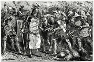 Surrender of King John II of France at the Battle of Poitiers, 19 September 1356 Surrender of King John II of France at the Battle of Poitiers, 19 September 1356