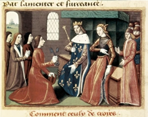 Surrender of Troyes. The bourgeoises deliver Surrender of Troyes. The bourgeoises deliver