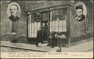 Vintage London Shops Prints: Sutcliffs Tuck Shop