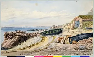 Prints of Sutton Tower, Howth, Co. Dublin (1868). Moore, James 1819 - 1883. Date: 1868 James Moore Prints: Sutton Tower, Howth Print (1868)