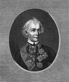 Russian Military Commander Prints: Suvorov (Oval)