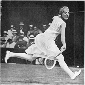 Suzanne Lenglen Print: 1925 Wimbledon Ladies Final