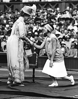 Suzanne Lenglen and Queen Mary, Wimbledon 1926 Suzanne Lenglen and Queen Mary, Wimbledon 1926