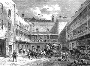 Print of The Swan with Two Necks Coaching Inn