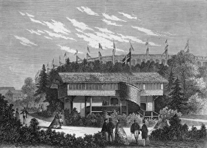 Swedish log cabin at the Exposition Universelle, Paris Swedish log cabin at the Exposition Universelle, Paris