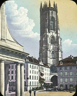 Switzerland - Fribourg, The Cathedral Switzerland - Fribourg, The Cathedral