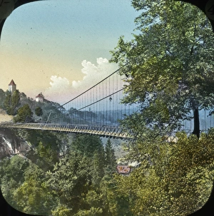 Switzerland - Fribourg, The Suspended Bridge Switzerland - Fribourg, The Suspended Bridge