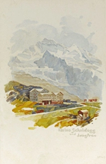 Switzerland - Kleine Scheidegg and the Jungfrau Mountain Switzerland - Kleine Scheidegg and the Jungfrau Mountain