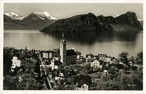 Switzerland - Vitznau on Lake Lucerne Switzerland - Vitznau on Lake Lucerne