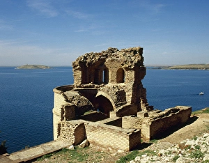 Syria. Qalat Jabar Fortress. Lake Assad Syria. Qalat Jabar Fortress. Lake Assad