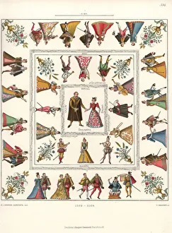 Tablecloth with images of the wedding of Count Tablecloth with images of the wedding of Count