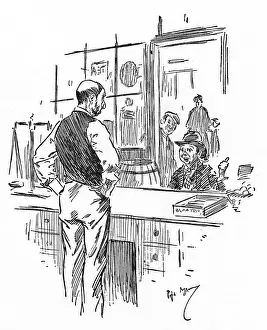 Victorian Era Print: Street Lad's Misfortune