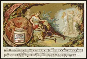 German Opera History Prints: Tannhauser - Act One